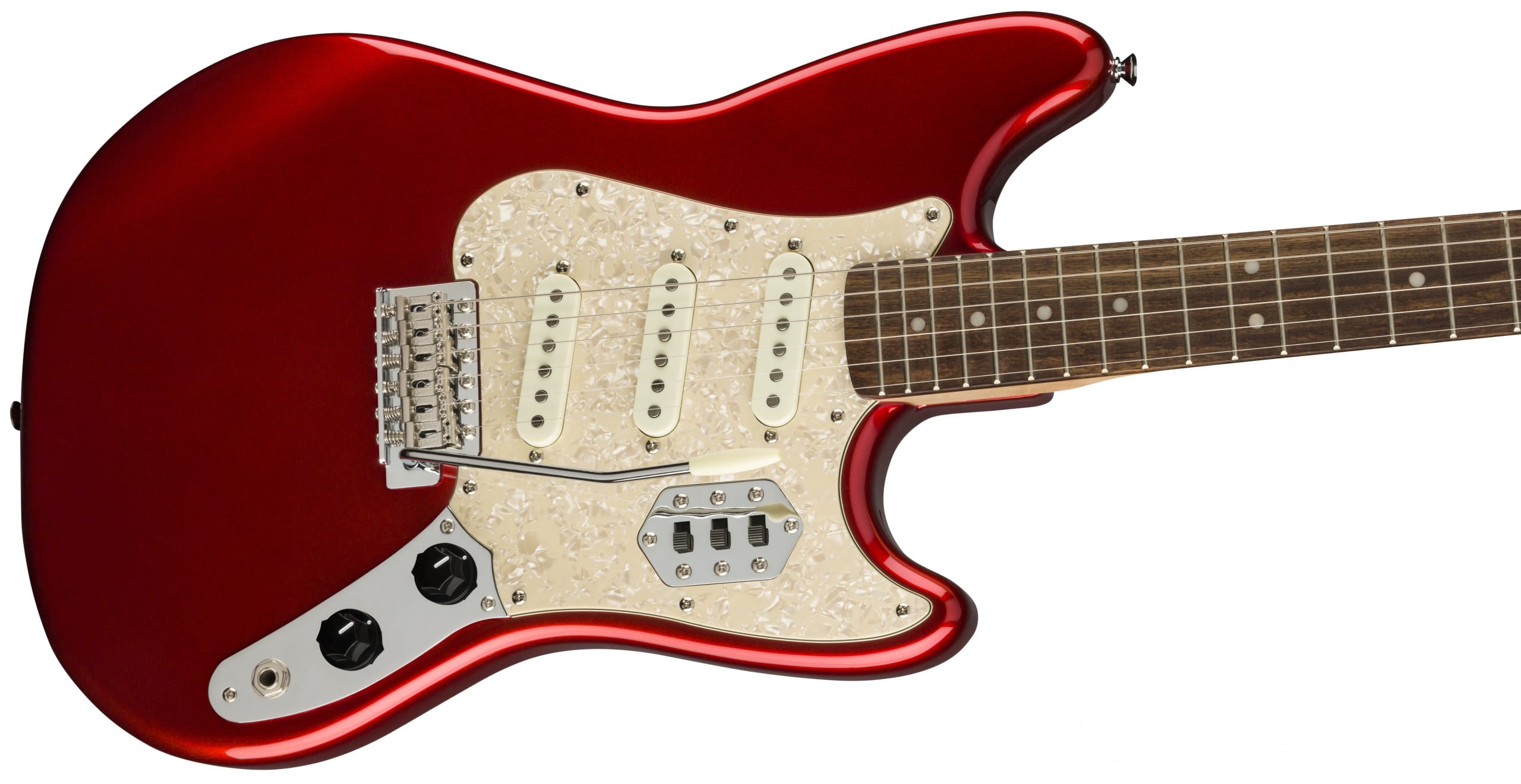 Squier Paranormal Range Cyclone in Candy Apple Red scaled