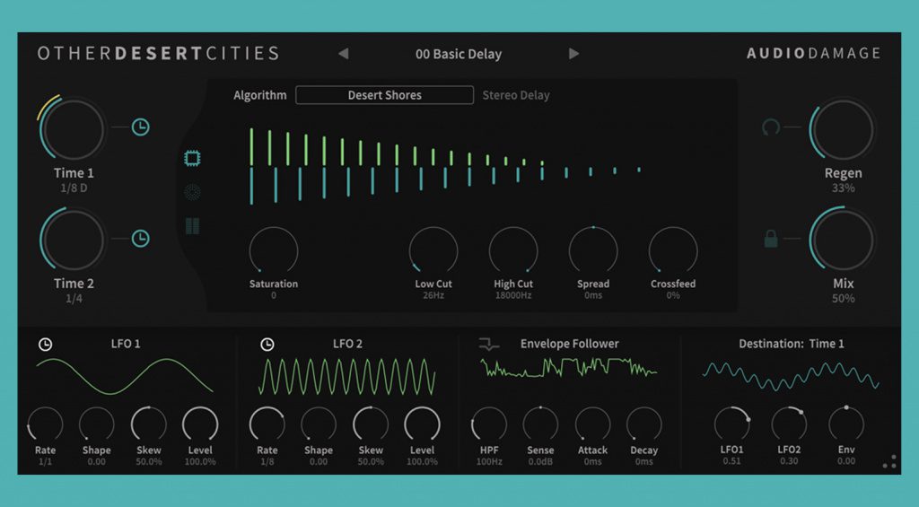 Audio Damage Other Desert Cities Kreatives Delay mit viel Modulation