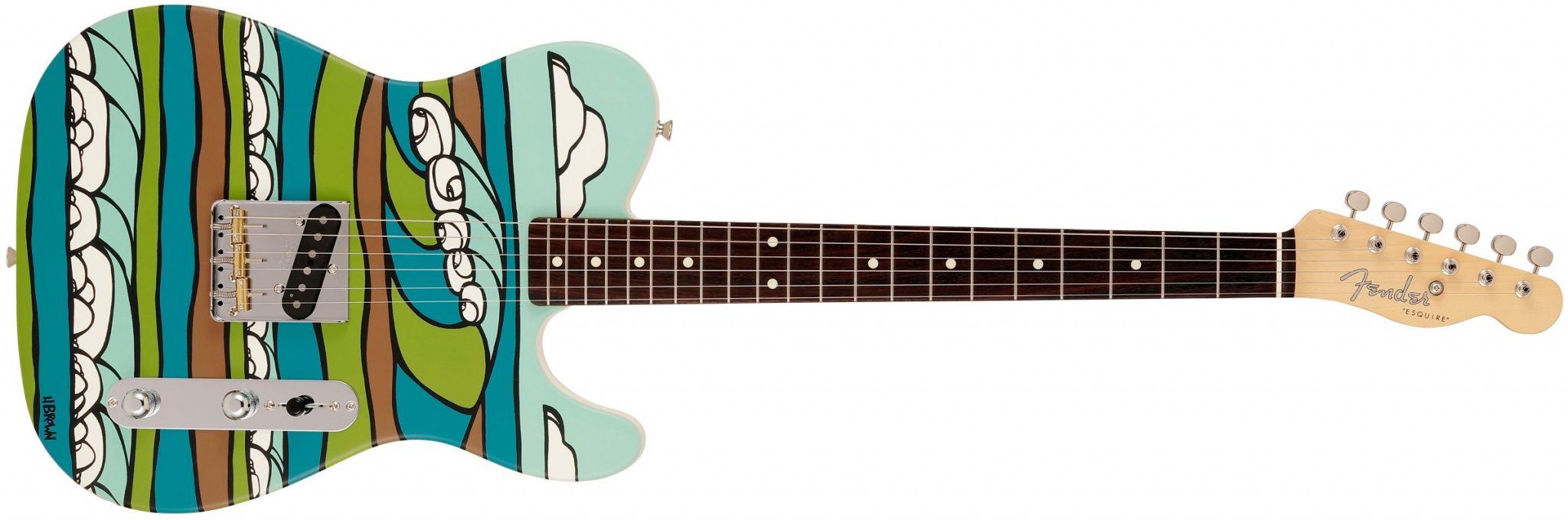 Fender Original Canvas Esquire Heather Brown schon wieder nur Japan