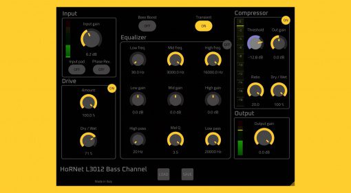 HoRNet L3012 Bass Channel: ein kompletter Channelstrip für eure Basslines