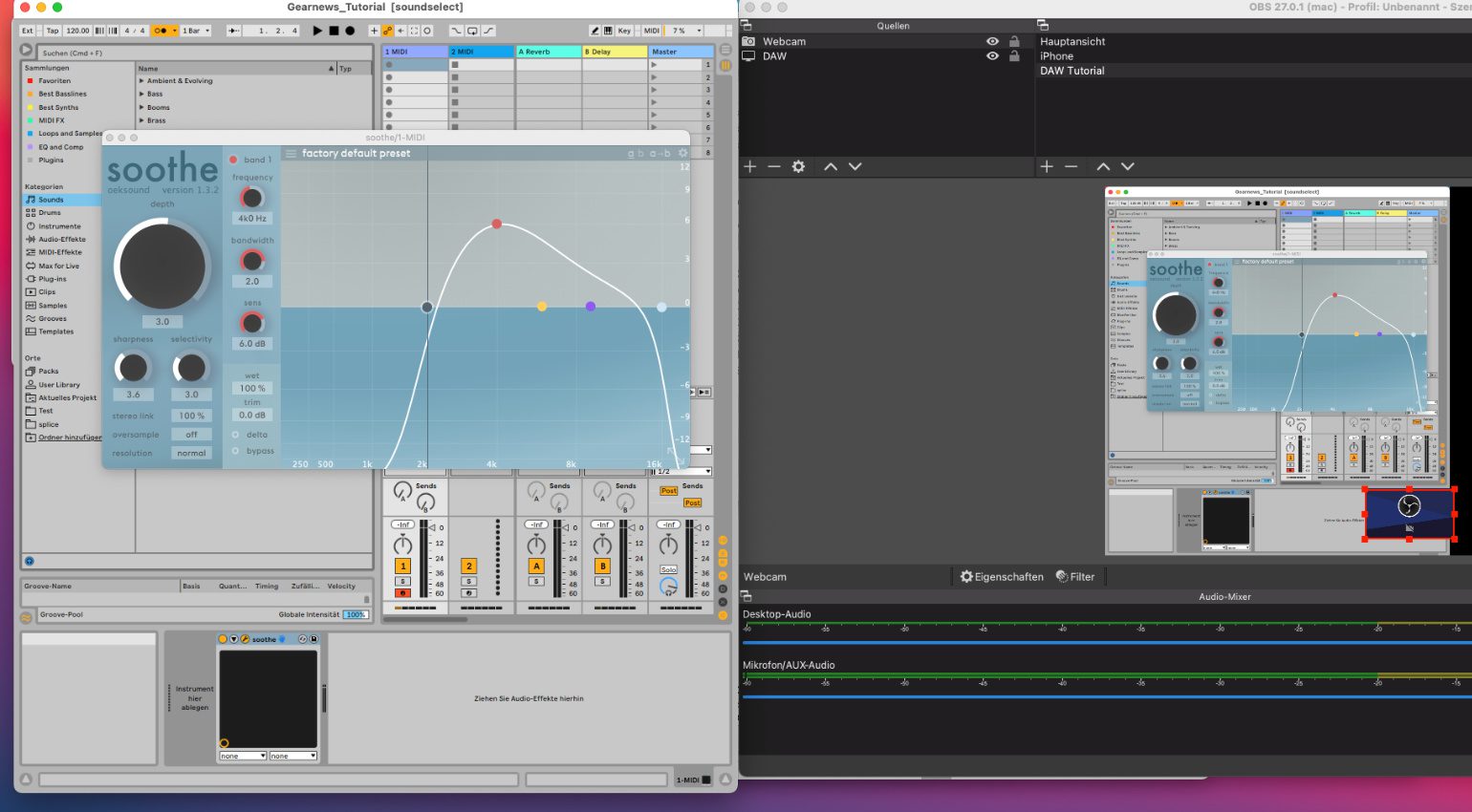 DAW-Tutorial: Setup mit OBS