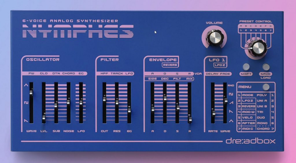 Dreadbox Nymphes Synthesizer unter 500 Euro