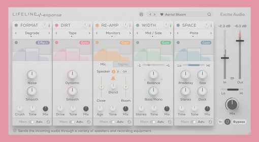 Excite Audio Lifeline Expanse: Multieffekt-Plug-in bringt mehr Leben in den Mix