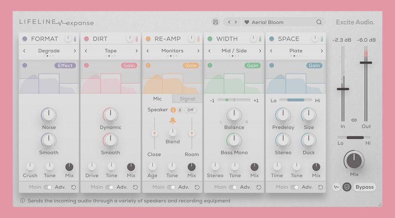 Excite Audio Lifeline Expanse: Multieffekt-Plug-in bringt mehr Leben in den Mix