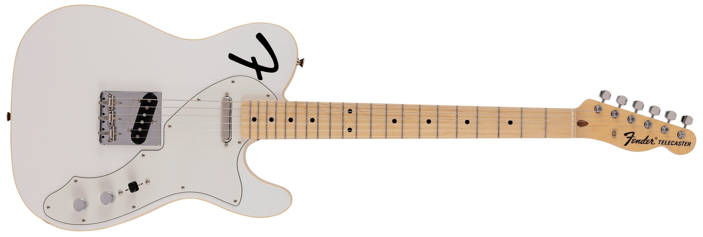 Fender Limited Collection F Hole Telecaster Thinline Artic Pearl
