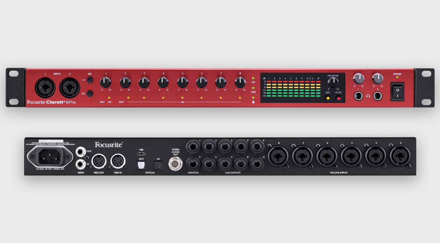 Focusrite Clarett+ 8Pre