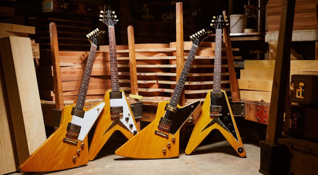 Gibson 1958 Korina Flying V und Explorer