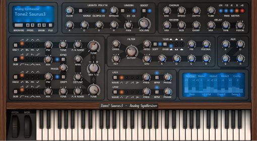 Tone2 Saurus 3: die analoge Synthesizer-Emulation bekommt ein großes Update