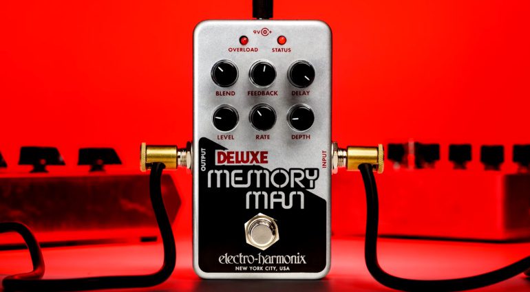 Electro Harmonix Nano Deluxe Memory Man Delay Chorus Effekt Pedal Front