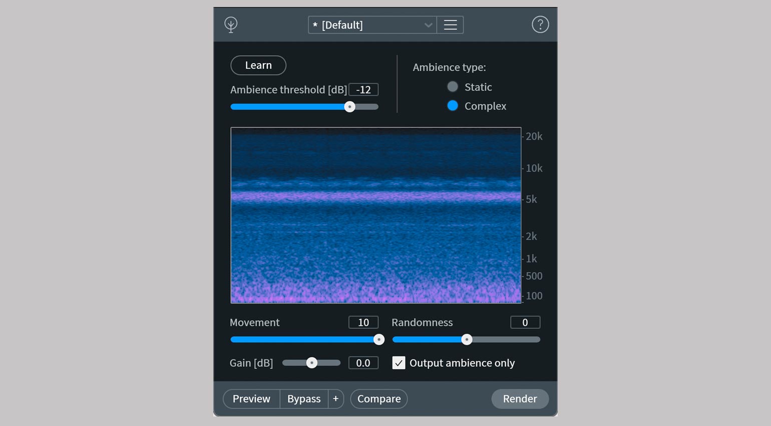 iZotope RX 9 Ambience Match