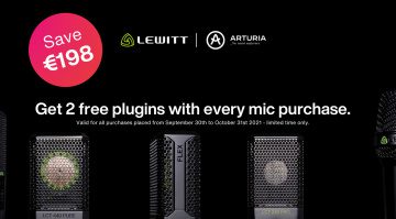 Lewitt verschenkt im Oktober Arturia Plug-ins im Wert von 198 Euro