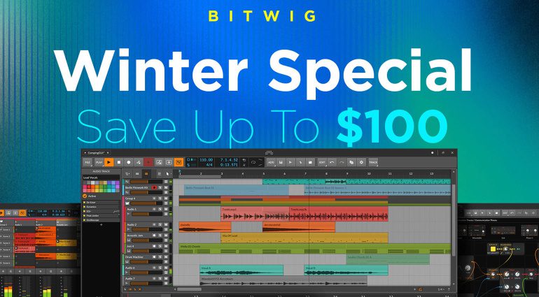 Winter Special: Bitwig Studio 4 und 16-Track DAWs mit hohen Rabatten