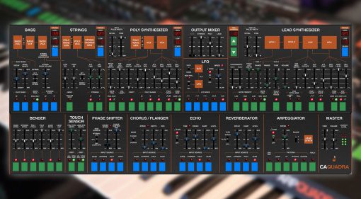 Cherry Audio präsentiert Quadra Synthesizer und Synth Stack 2 Bundle