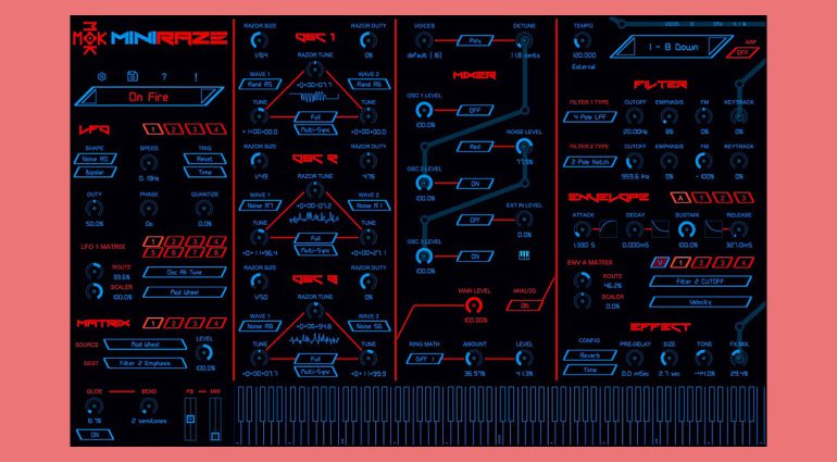 MOK Miniraze: ein Synthesizer mit einzigartiger Wave-Slicing-Synthese