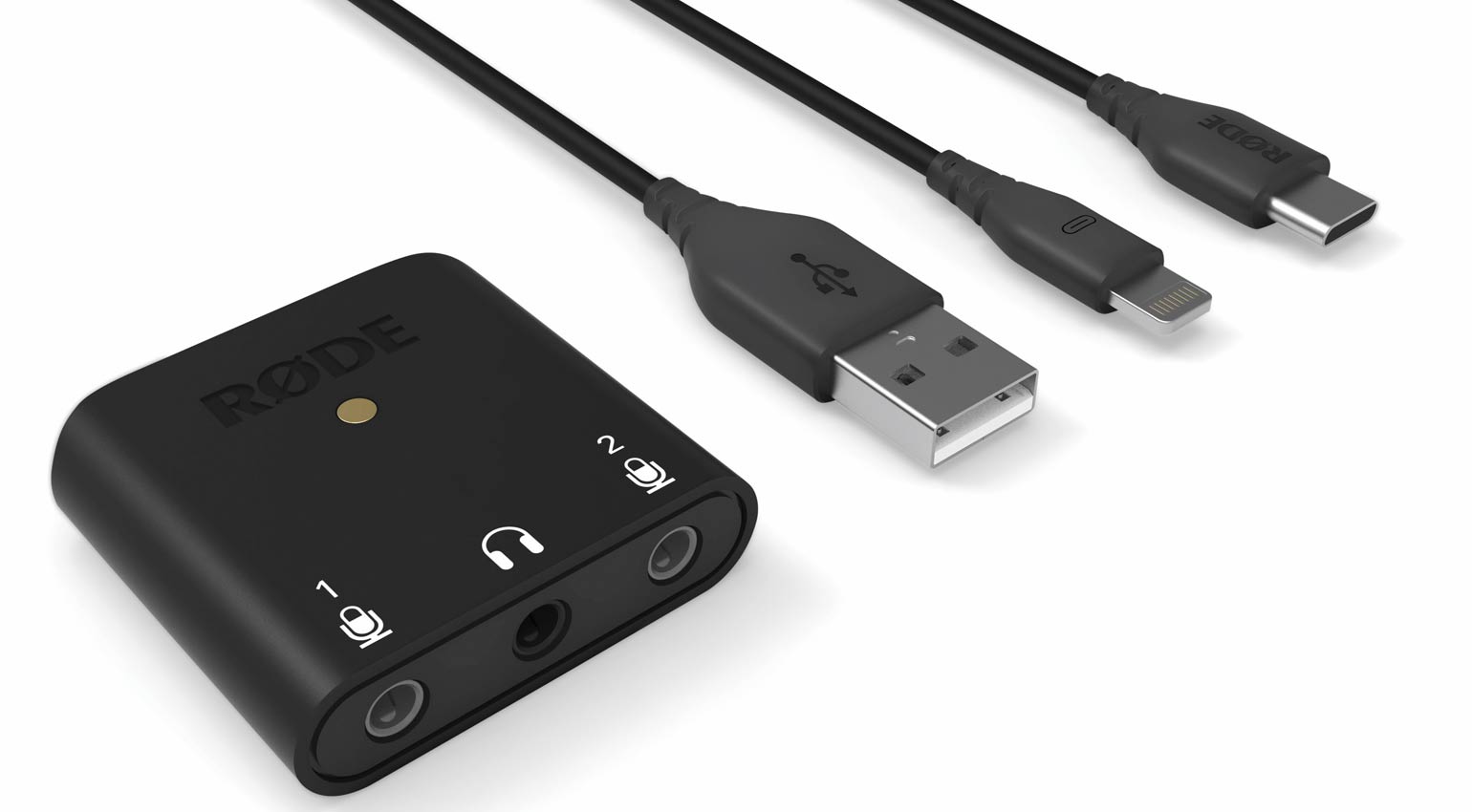 Rode AI-Micro enthält USB-A-, USB-C- und Lightning-Kabel