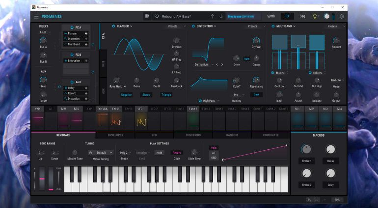 Arturia Pigments 3.5 Distortion-Modul