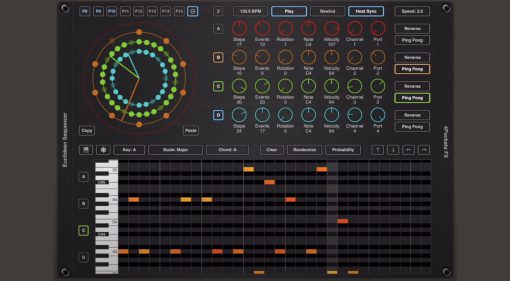 4Pockets Euclidean Sequencer