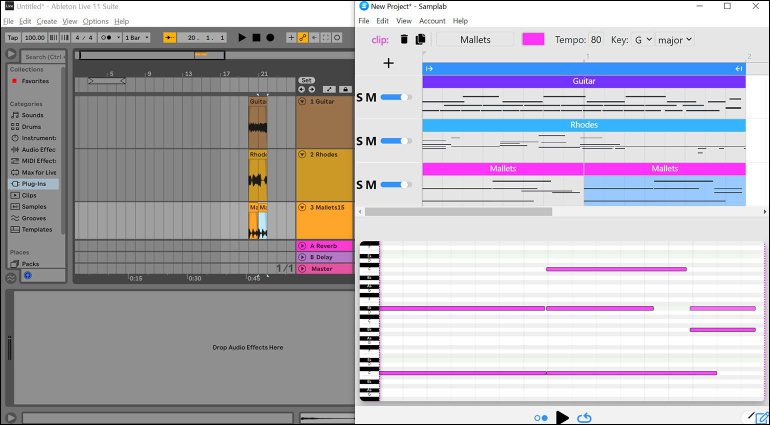 Samplab Desktop App: kreativ polyphone Audiodaten in MIDI wandeln