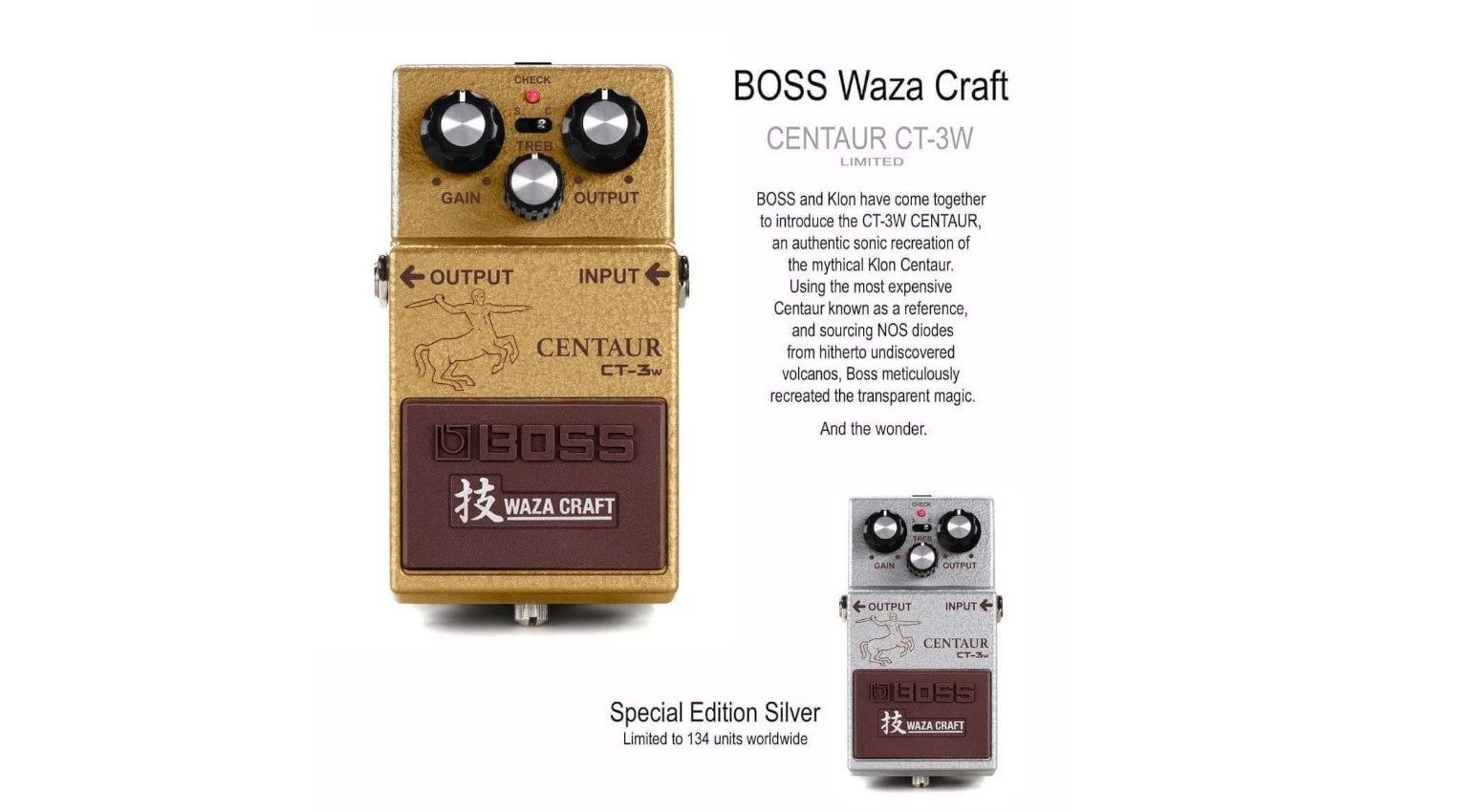 Boss Waza Craft Klon Centaur CT-3W Leak Fake