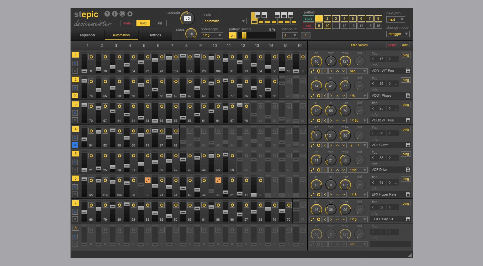 Devicemeister StepicVST Modulation