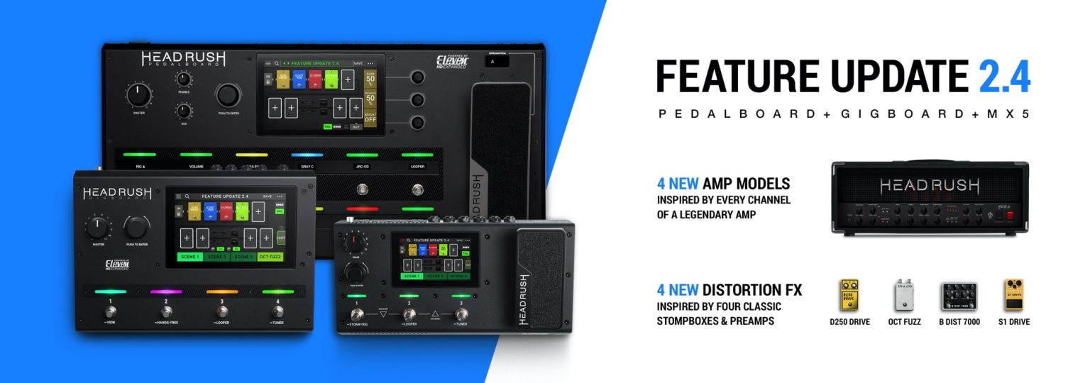 SoftwareUpdate Neue Funktionen für das BOSS GT1000 & HeadRush MX5