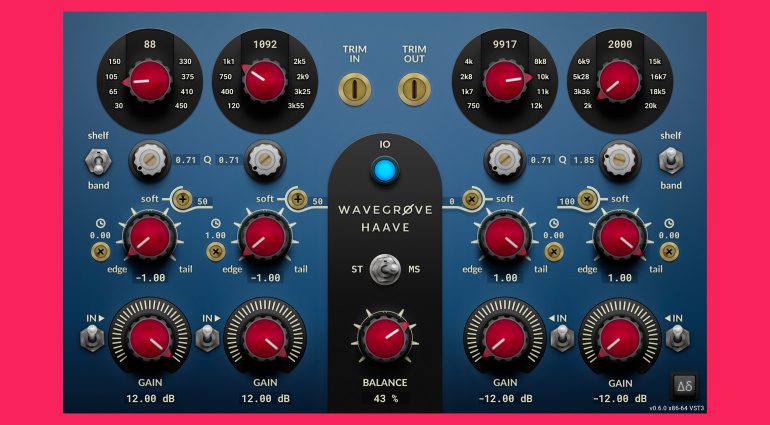 Wavegrove Haave Plug-in: Multiband Transient Shaper für unter 20 Euro