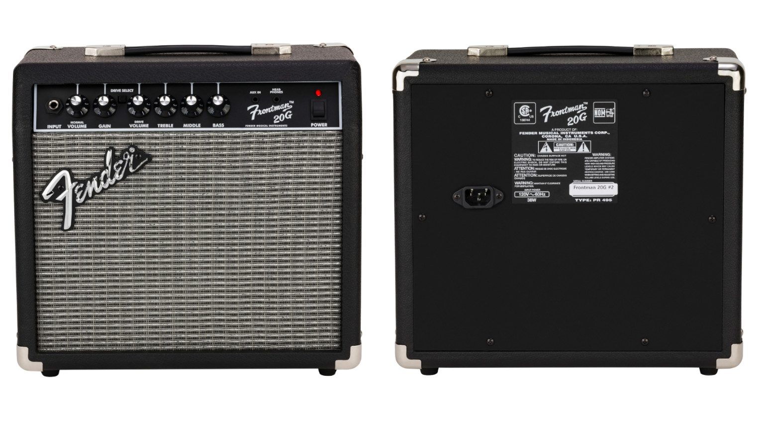 Fender Frontman 20G Combo Front Rueckseite