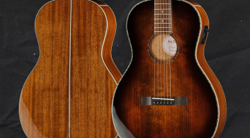 Die Harley Benton CLP-12SM Solid Top Parlor ist seit 2022 ein Erfolgsmodell. Ab sofort ist die Gitarre auch als Linkshänder-Version erhältlich.