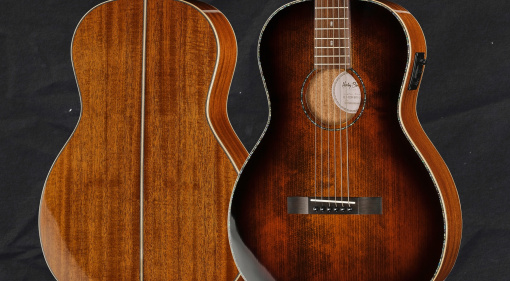 Die Harley Benton CLP-12SM Solid Top Parlor ist seit 2022 ein Erfolgsmodell. Ab sofort ist die Gitarre auch als Linkshänder-Version erhältlich.