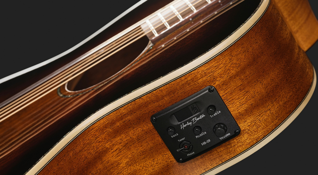 Die Harley Benton CLP-12SM Solid Top Parlor ist seit 2022 ein Erfolgsmodell. Ab sofort ist die Gitarre auch als Linkshänder-Version erhältlich.