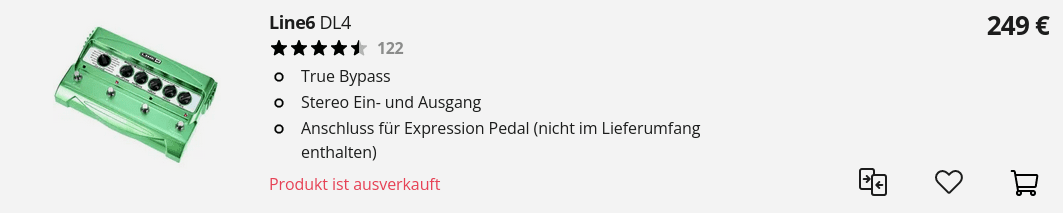 Line6 DL4 MK I ausverkauft