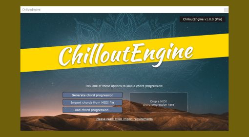 FeelYourSound ChilloutEngine: Chord Progression Generator für ruhige Töne