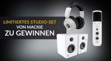 Gewinne ein limitiertes Studio-Set in Arctic-White von Mackie!