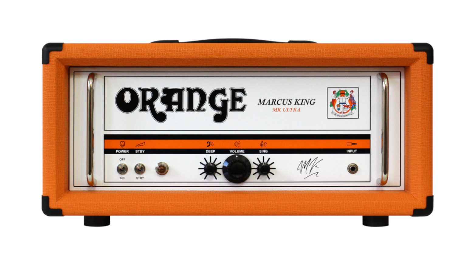 Orange Marcus King MK Ultra Signtaure Amp Front