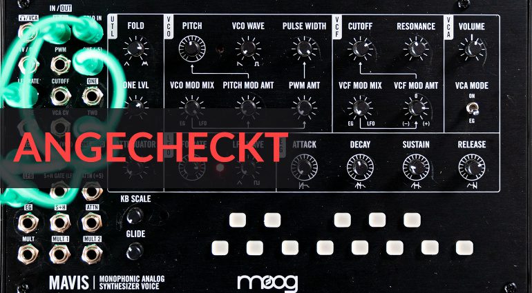 Angecheckt: Moog Mavis semi-modularer Synthesizer