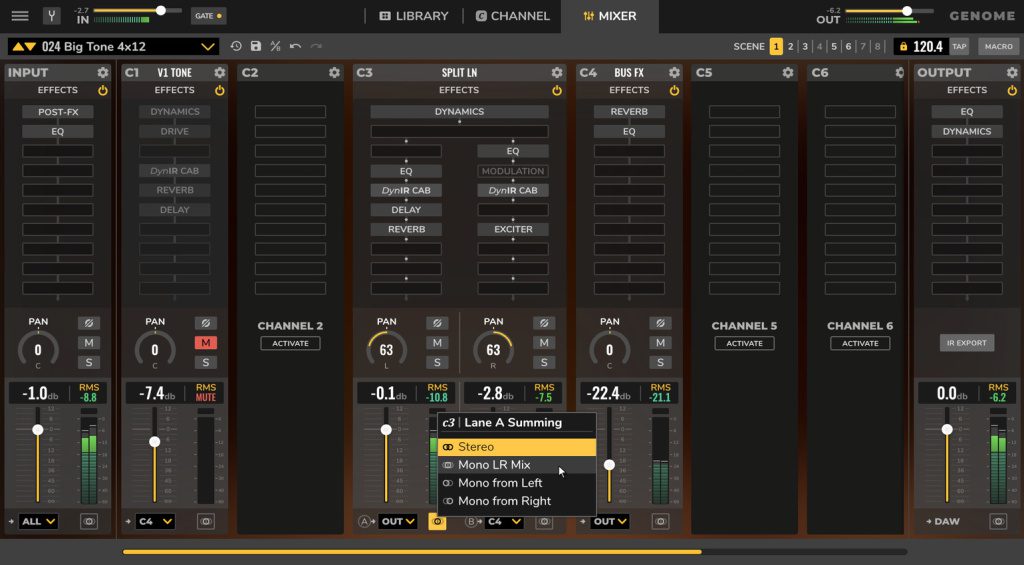 NAMM 2022: Two Notes GENOME - Amp-Simulation und Channel-Strip