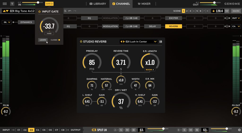 NAMM 2022: Two Notes GENOME - Amp-Simulation und Channel-Strip