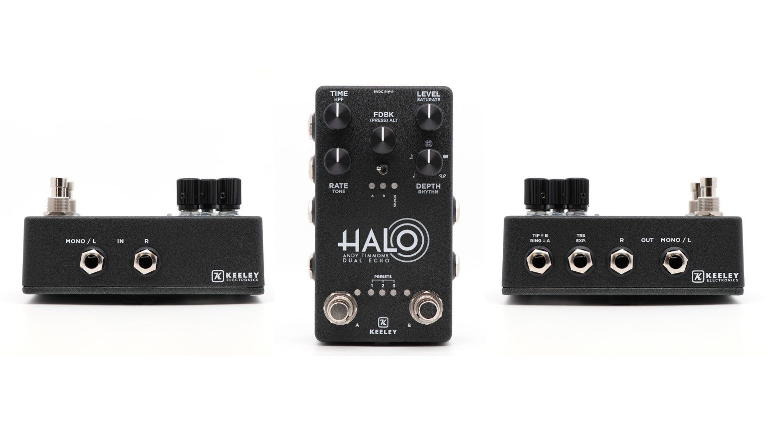 Keeley Halo Andy Timmons Delay Effekt Pedal Front Seiten