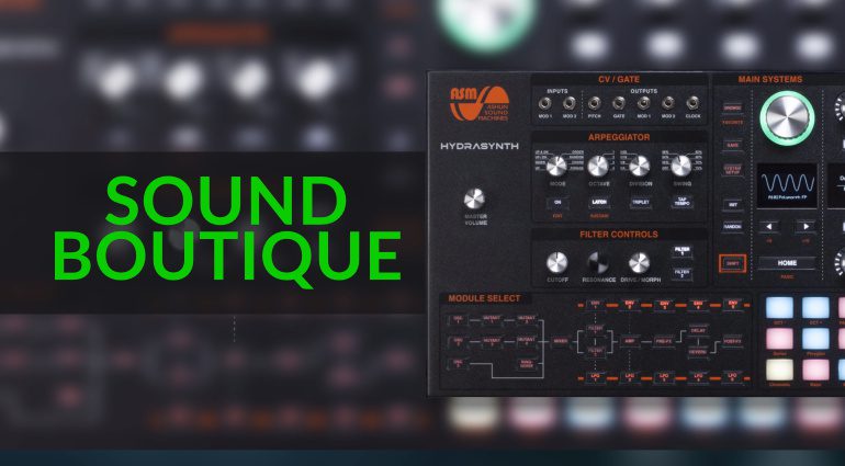 Sound-Boutique: Neue Sounds für Hydrasynth, Hive 2 und Ableton