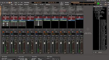 Harrison Mixbus 8 Cue Page mit Clip Launcher