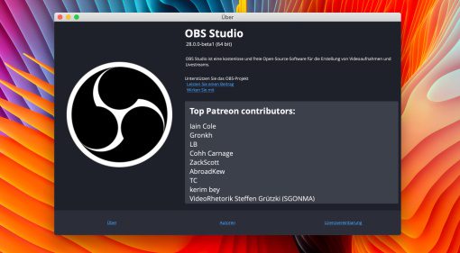 OBS 28 Beta: Native Apple Silicon Unterstützung, HDR und neue Features