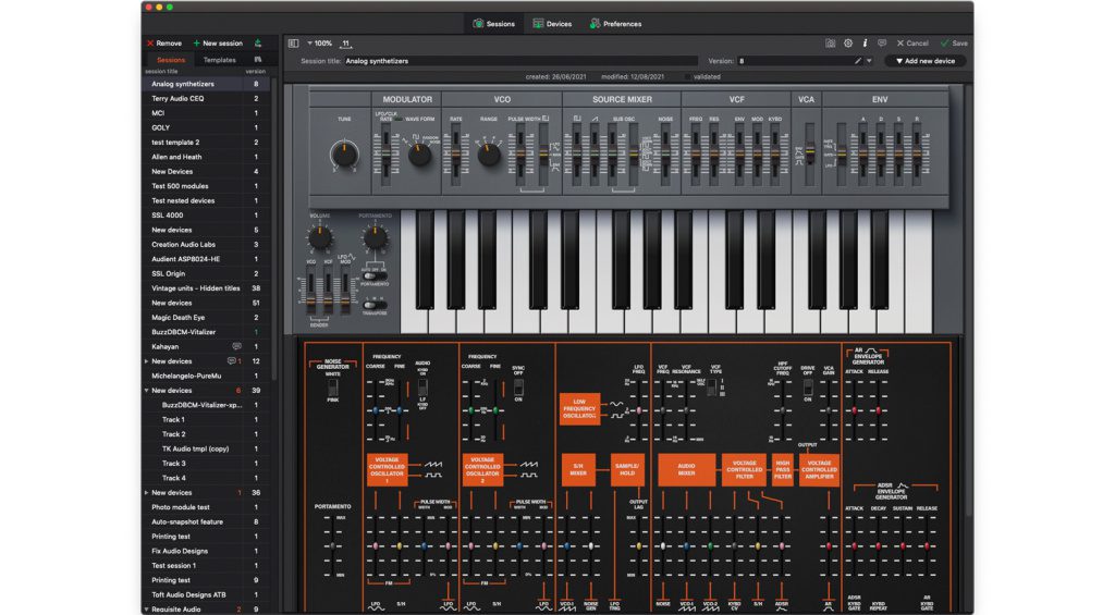 Tipp Session Recall Software speichert Outboard und Synthesizer