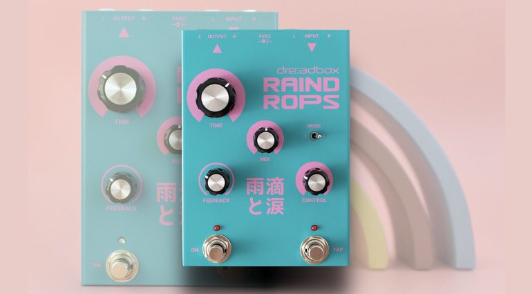 Dreadbox Raindrops Delay Reverb Pitch Shift Effekt Pedal