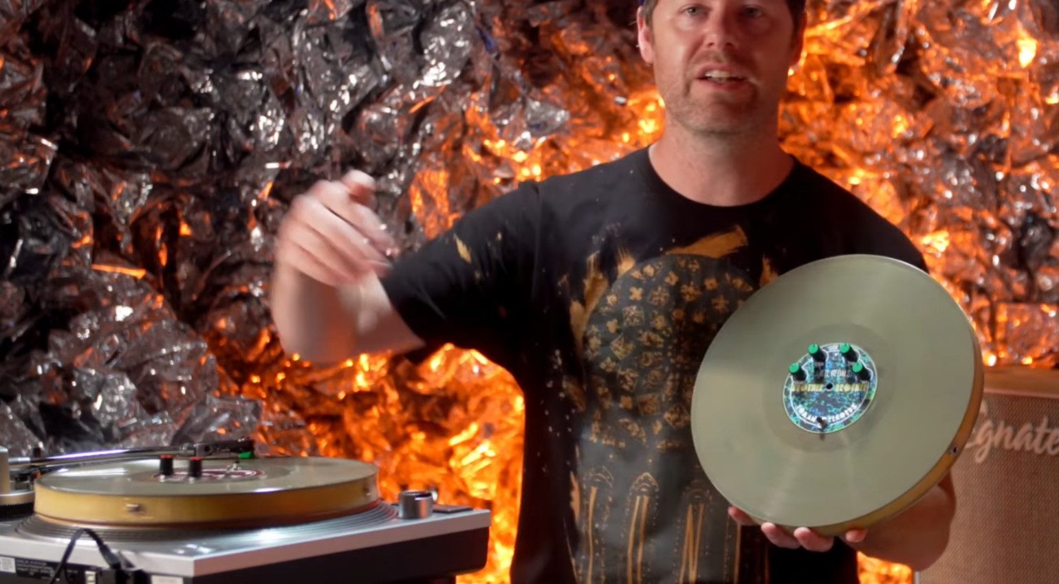 Vinyl SChallplatte Effektpedal Overdrive Delay
