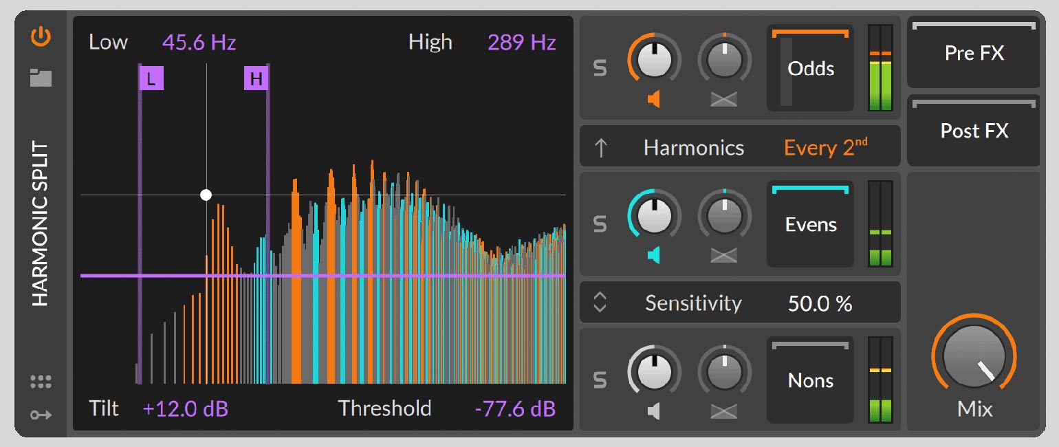 Bitwig Spectral Suite Harmonic Split
