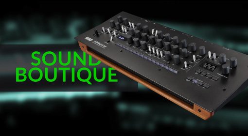 Minilogue XD, Repro, Cyberweek und Ableton Live in der Sound-Boutique