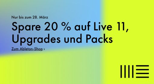 Ableton Live, Push 2 und Packs Deal: für kurze Zeit mit 20 % Rabatt!