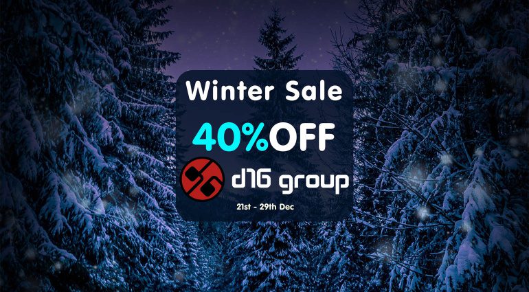 Deal: d16 Winter Sale - 40 % Rabatt auf alle Plugins & Bundles!
