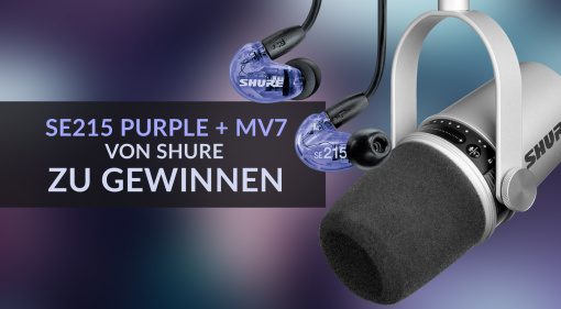 Gewinnspiel: SE215 Purple und MV7 von Shure!