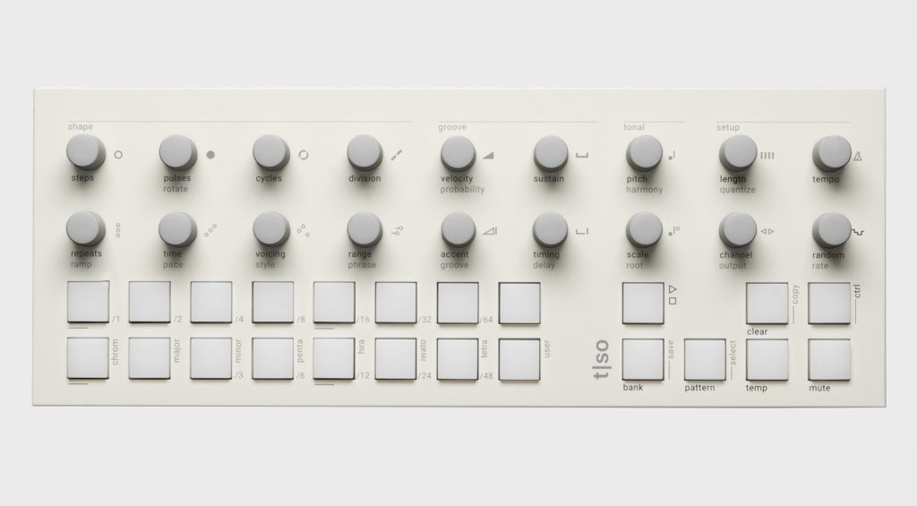 Der T-1 Sequencer in weiß